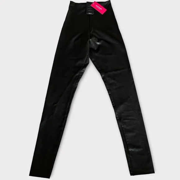 Commando Perfect Control Faux Leather Legging Black Size Small New
